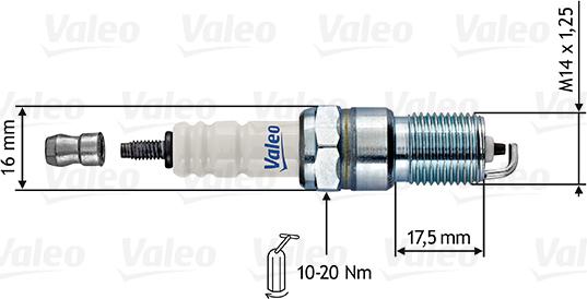 Valeo 246864 - Свеча зажигания unicars.by