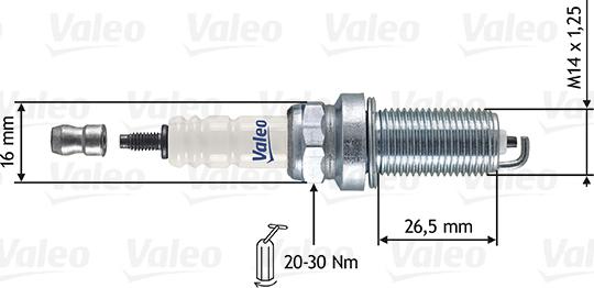 Valeo 246865 - Свеча зажигания unicars.by