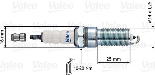 Valeo 246866 - Свеча зажигания unicars.by