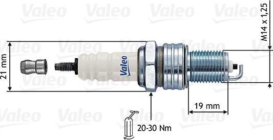 Valeo 246860 - Свеча зажигания unicars.by