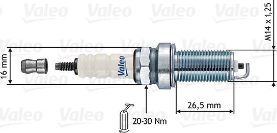 Valeo 246867 - Свеча зажигания unicars.by