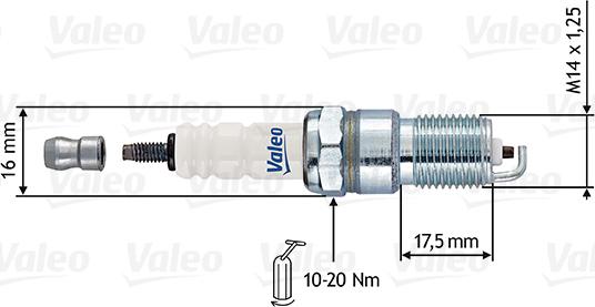 Valeo 246883 - Свеча зажигания unicars.by