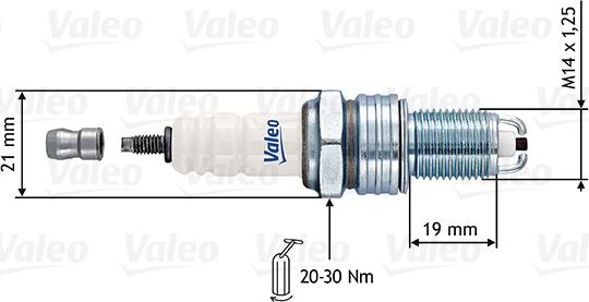 Valeo 246887 - Свеча зажигания unicars.by