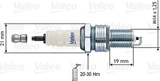 Valeo 246874 - Свеча зажигания unicars.by