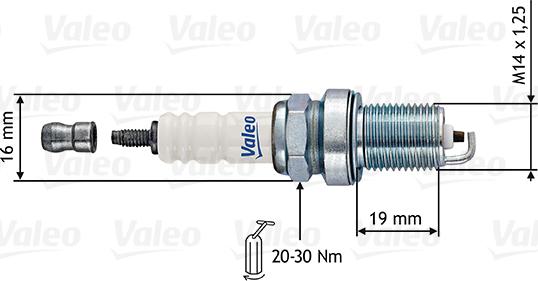 Valeo 246870 - Свеча зажигания unicars.by