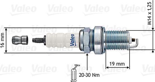 Valeo 246877 - Свеча зажигания unicars.by