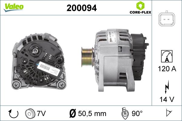 Valeo 200094 - Генератор unicars.by