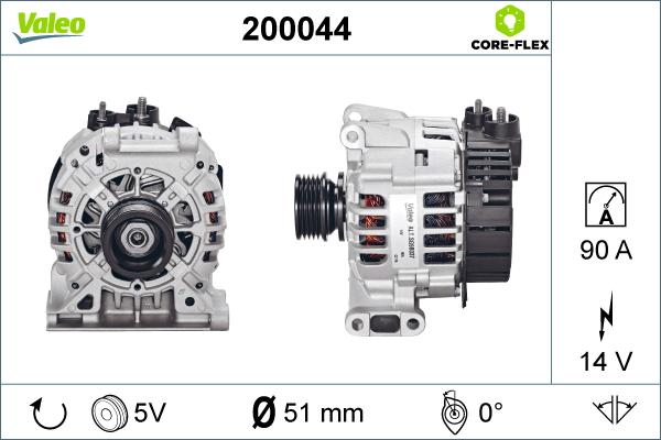 Valeo 200044 - Генератор unicars.by