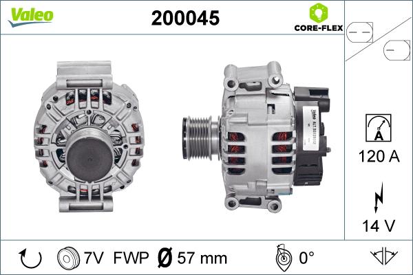 Valeo 200045 - Генератор unicars.by