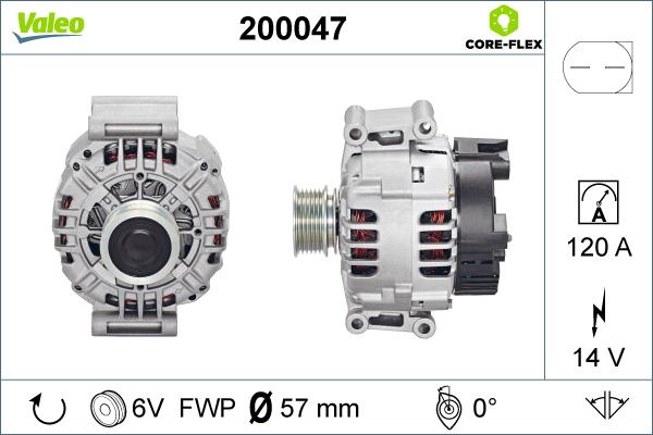 Valeo 200047 - Генератор unicars.by