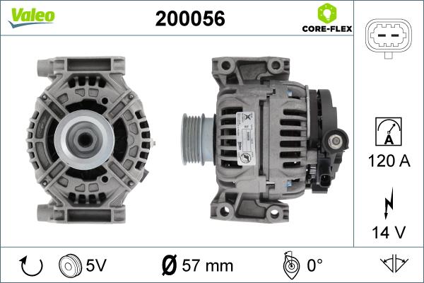 Valeo 200056 - Генератор unicars.by