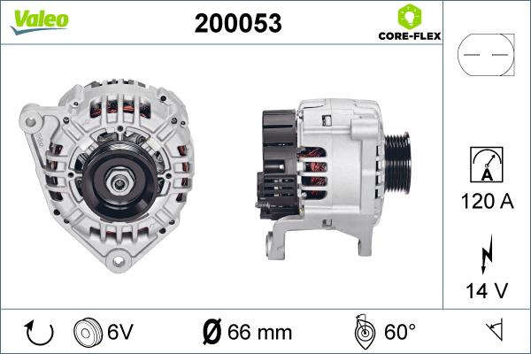 Valeo 200053 - Генератор unicars.by