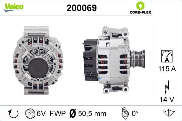 Valeo 200069 - Генератор unicars.by