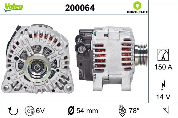 Valeo 200064 - Генератор unicars.by