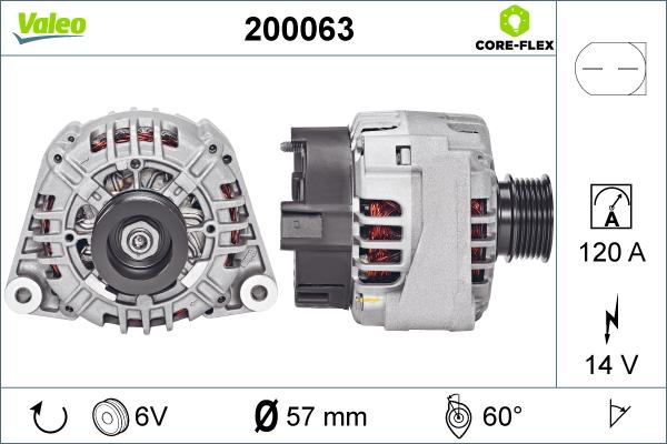 Valeo 200063 - Генератор unicars.by