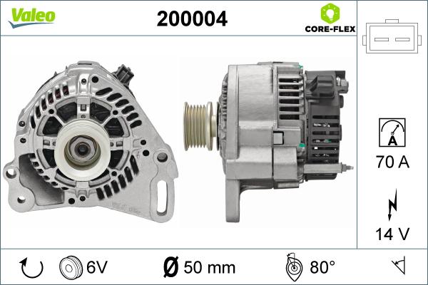 Valeo 200004 - Генератор unicars.by