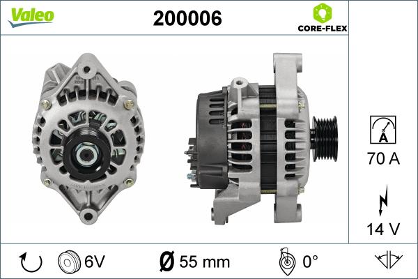 Valeo 200006 - Генератор unicars.by