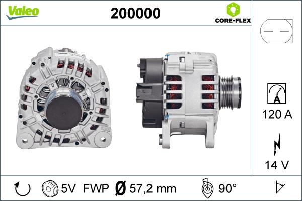 Valeo 200000 - Генератор unicars.by