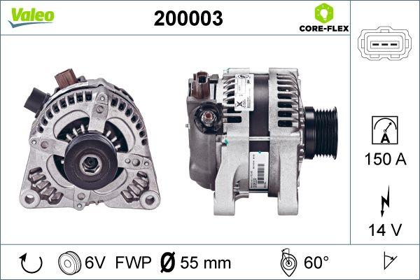 Valeo 200003 - Генератор unicars.by