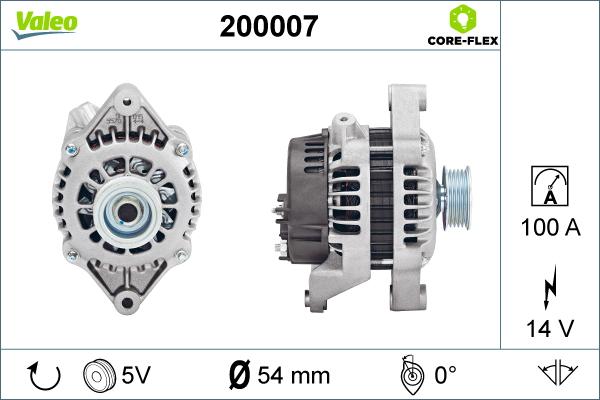 Valeo 200007 - Генератор unicars.by