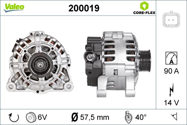 Valeo 200019 - Генератор unicars.by