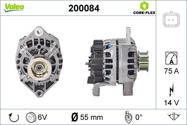 Valeo 200084 - Генератор unicars.by