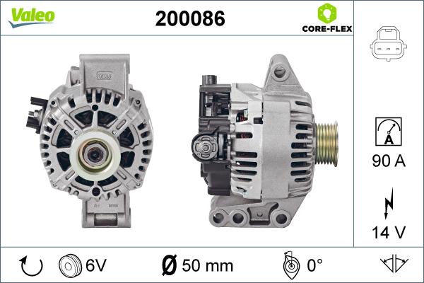 Valeo 200086 - Генератор unicars.by