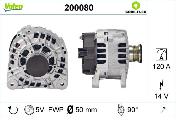 Valeo 200080 - Генератор unicars.by