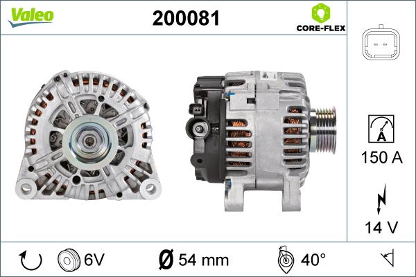 Valeo 200081 - Генератор unicars.by