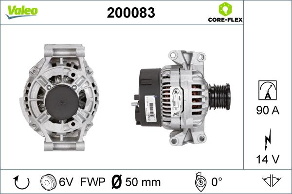 Valeo 200083 - Генератор unicars.by