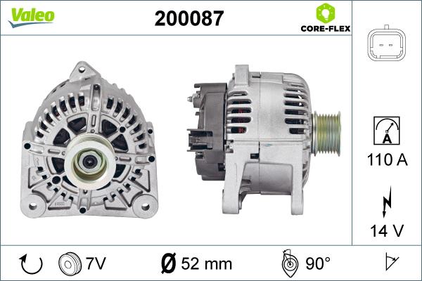 Valeo 200087 - Генератор unicars.by