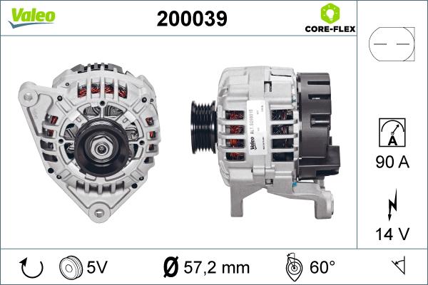 Valeo 200039 - Генератор unicars.by