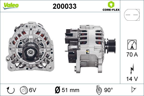 Valeo 200033 - Генератор unicars.by