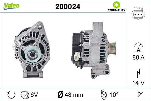 Valeo 200024 - Генератор unicars.by