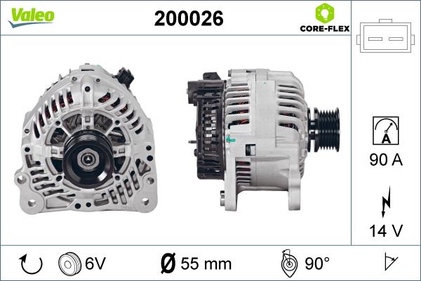 Valeo 200026 - Генератор unicars.by