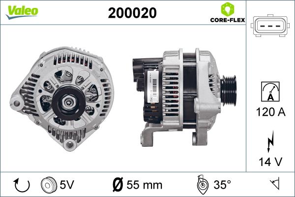 Valeo 200020 - Генератор unicars.by