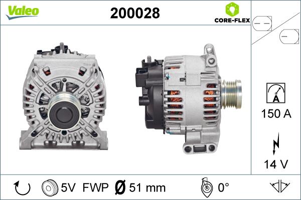 Valeo 200028 - Генератор unicars.by