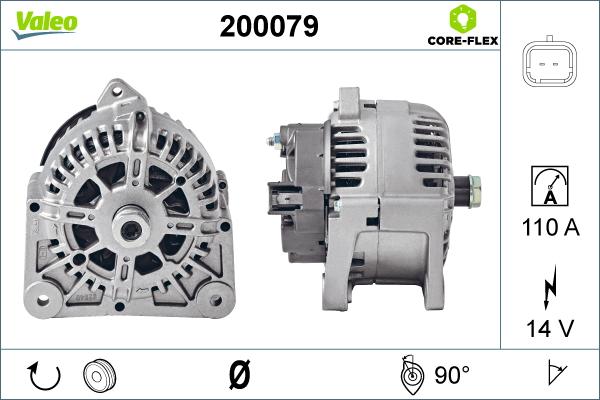 Valeo 200079 - Генератор unicars.by