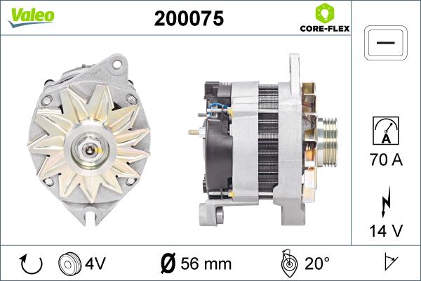 Valeo 200075 - Генератор unicars.by