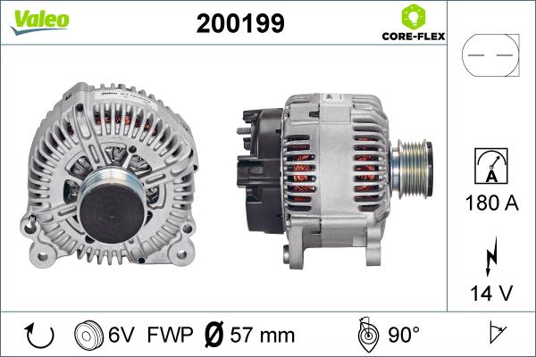 Valeo 200199 - Генератор unicars.by