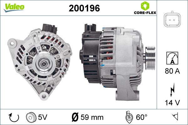 Valeo 200196 - Генератор unicars.by