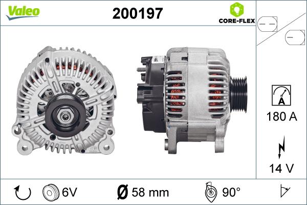 Valeo 200197 - Генератор unicars.by