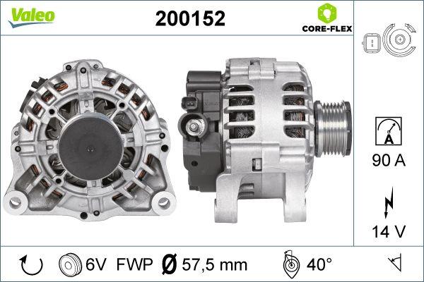 Valeo 200152 - Генератор unicars.by