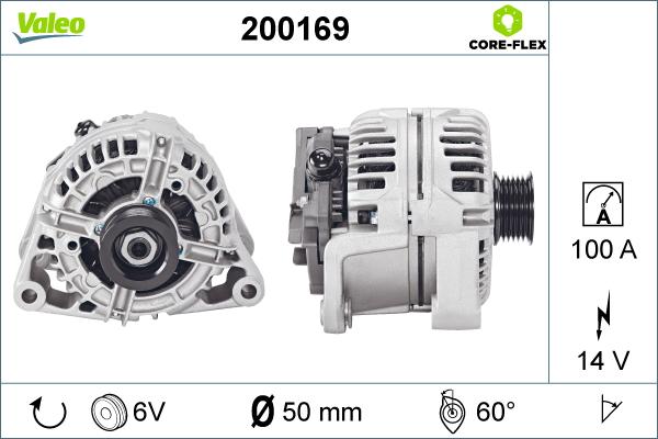 Valeo 200169 - Генератор unicars.by