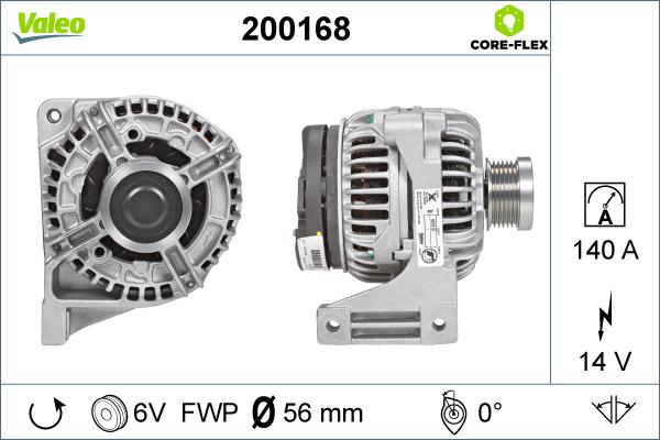 Valeo 200168 - Генератор unicars.by