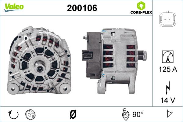 Valeo 200106 - Генератор unicars.by