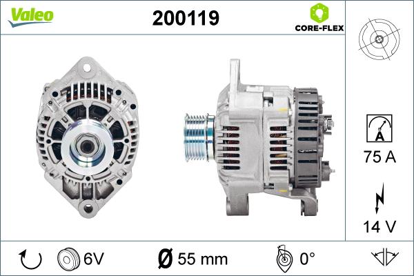 Valeo 200119 - Генератор unicars.by