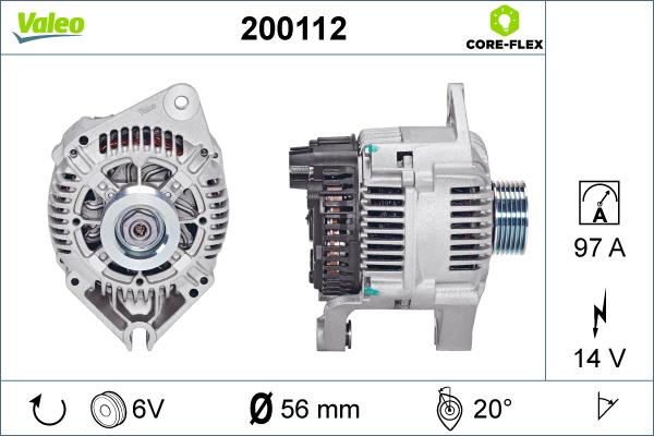 Valeo 200112 - Генератор unicars.by