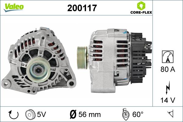 Valeo 200117 - Генератор unicars.by