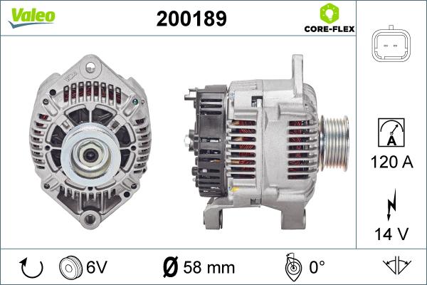 Valeo 200189 - Генератор unicars.by